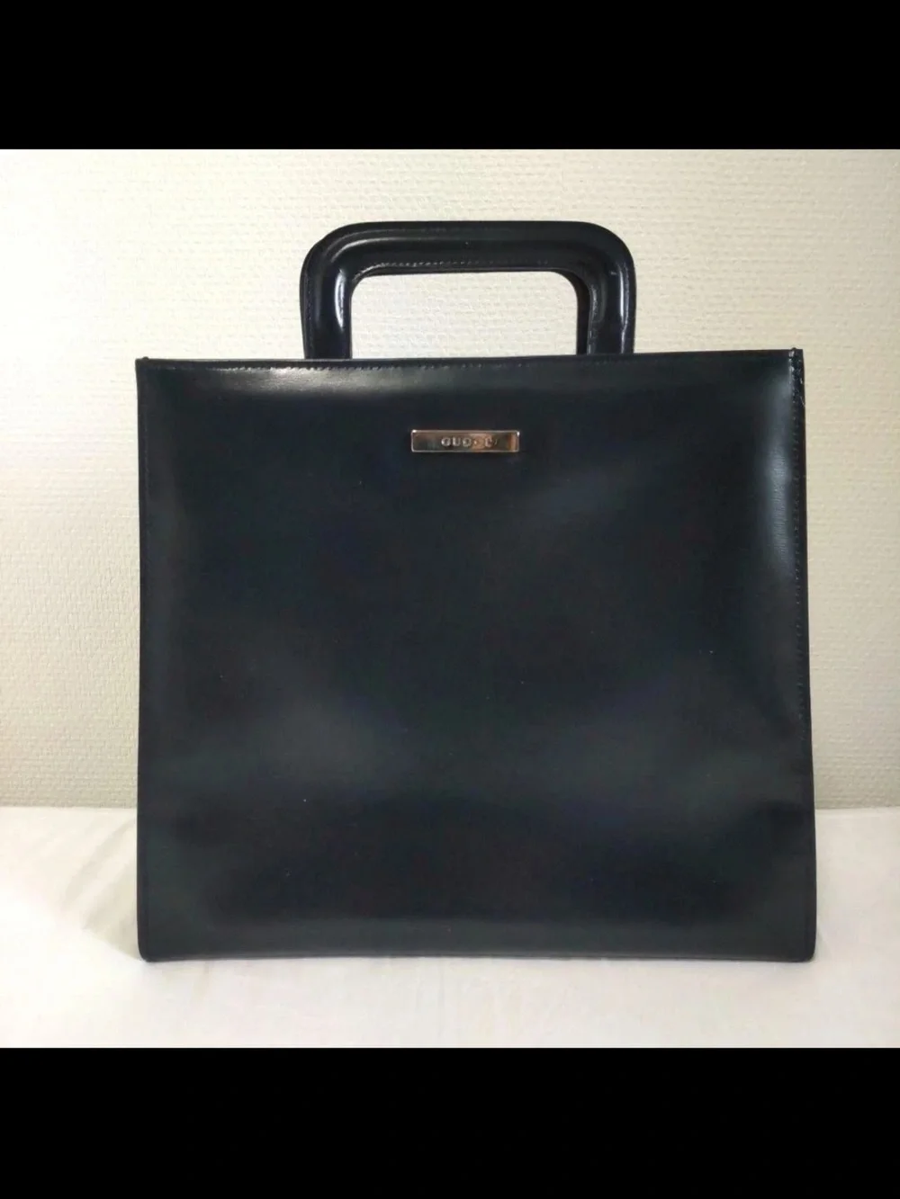 Gucci Clear PVC Tote with Black Trim and Inner Pouch